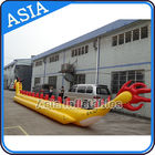 Yellow Dragon Banana Shaped Inflatable Boats 12 Person Water Sport Games For Adult