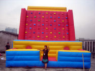 Gaint Red Inflatable Rock Climbing Mountain , Inflatable Amusement Park