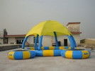 Family Size Kids Inflatable Pools With Tent Cover