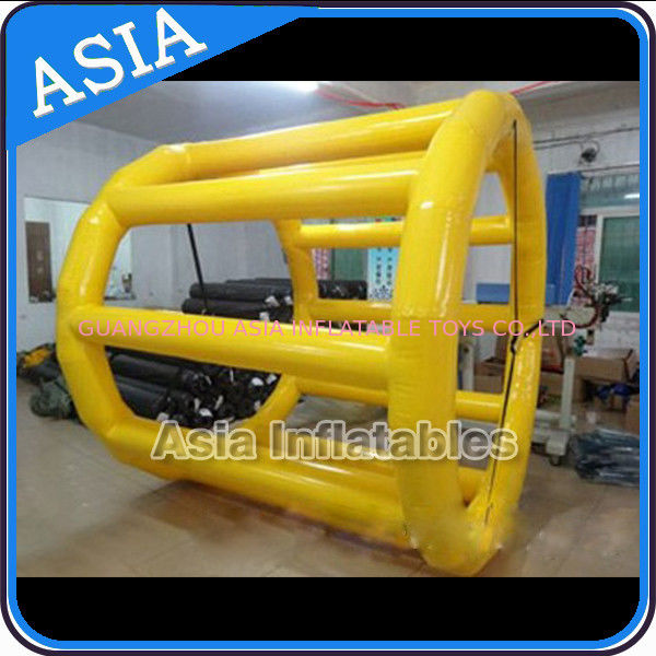 PVC Tarpaulin Inflatable Yellow Water Roller for Kids Pool Water Games